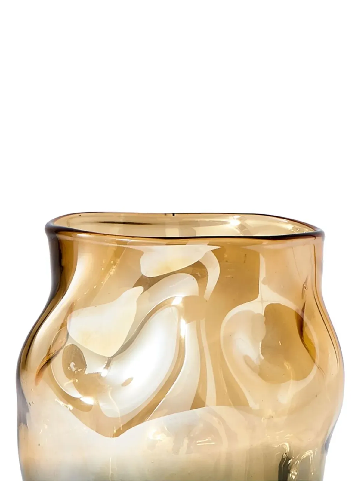 POLSPOTTEN Collision glass vase - Neutrals - 画像3