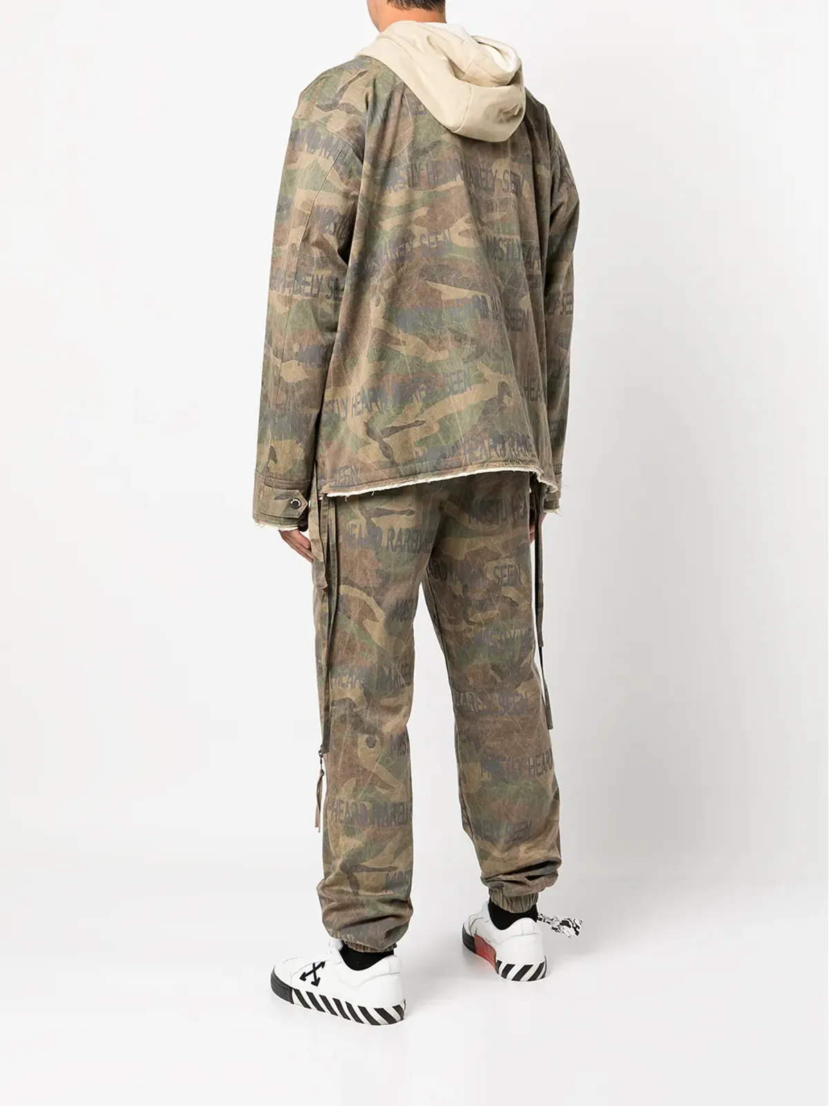 Mostly Heard Rarely Seen M65 カモフラージュ ジップ ハイブリッド ジャケット - グリーン - 画像4