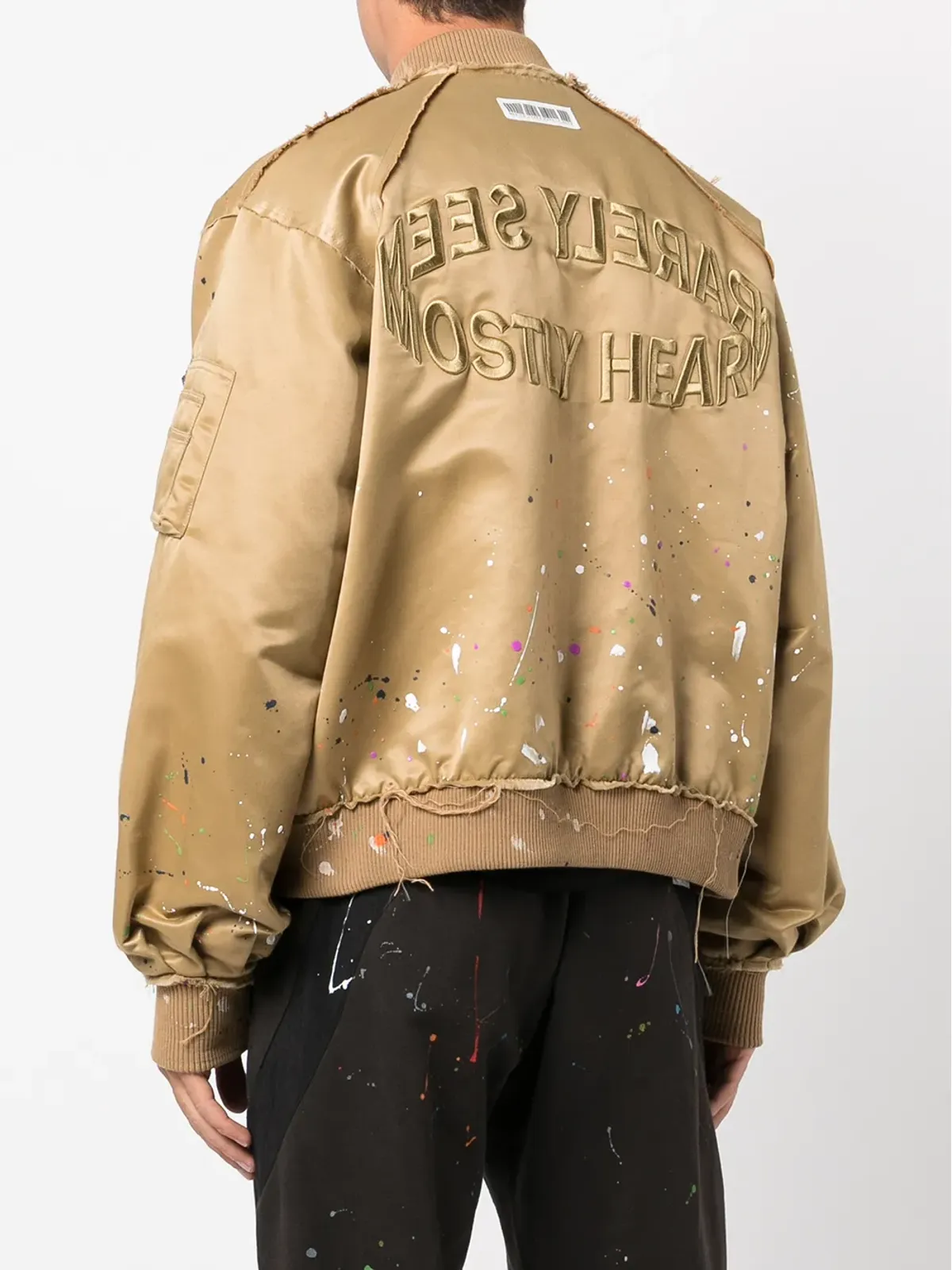 Mostly Heard Rarely Seen MA-1 ペイントスプラッター ボンバー ジャケット - ブラウン - 画像4