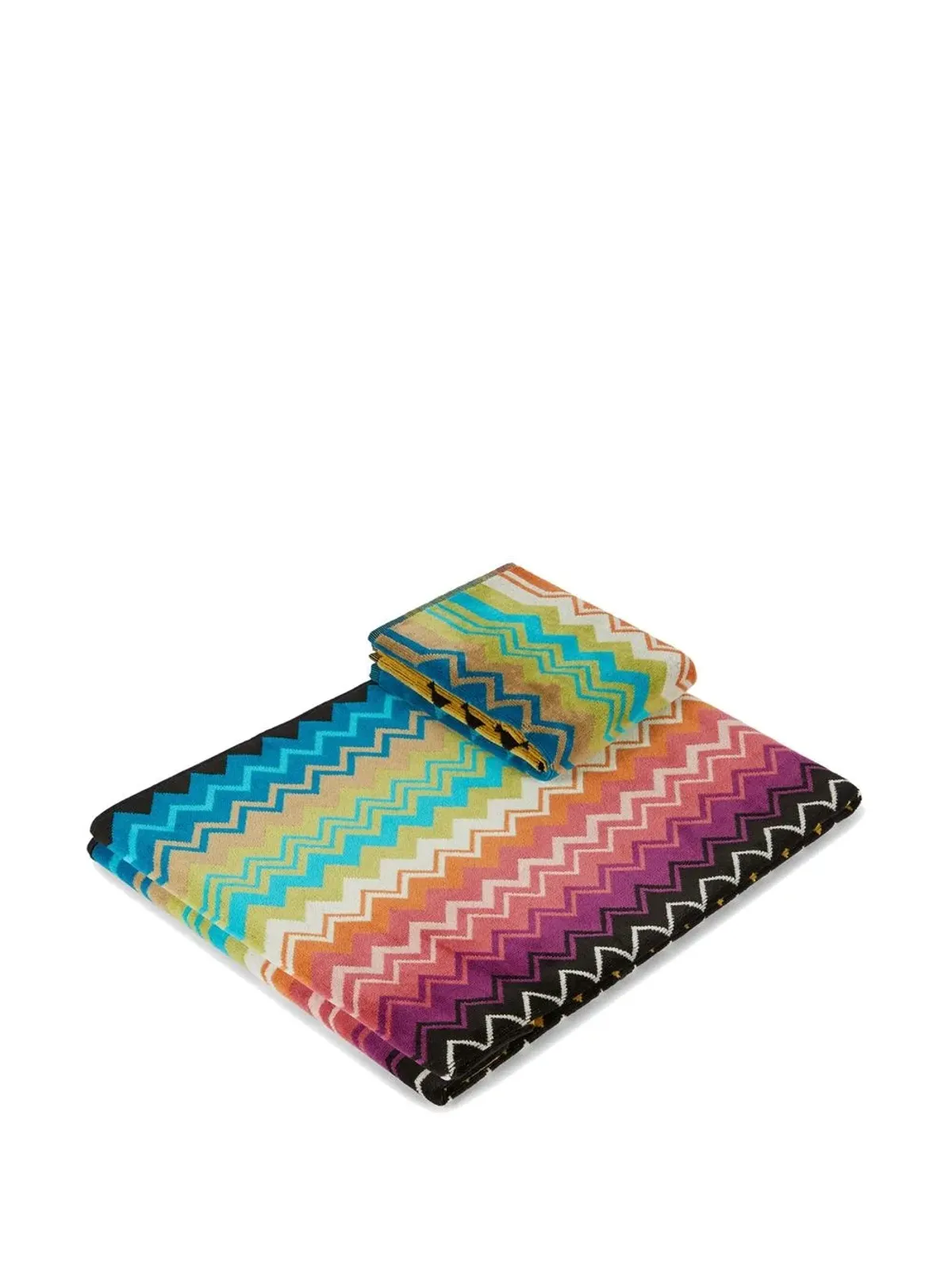 Missoni Home ジアコモ 二枚組タオルセット - マルチカラー - 画像2