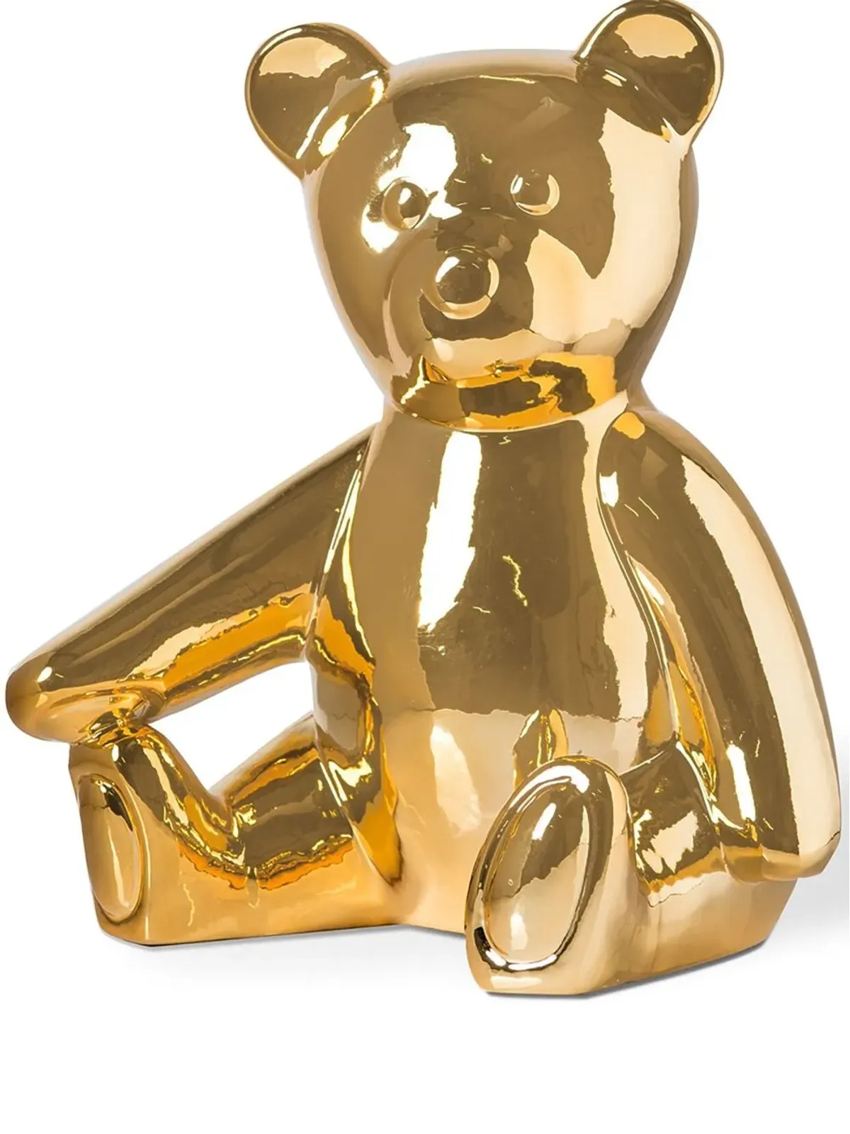 POLSPOTTEN テディポーセリン貯金箱 - ゴールド - 画像1