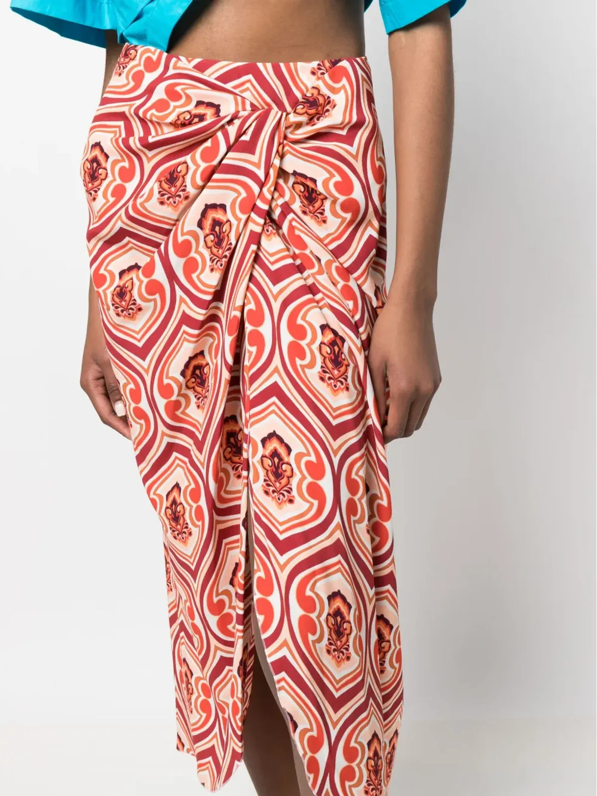 ETRO グラフィックプリント サロン風スカート - 画像5