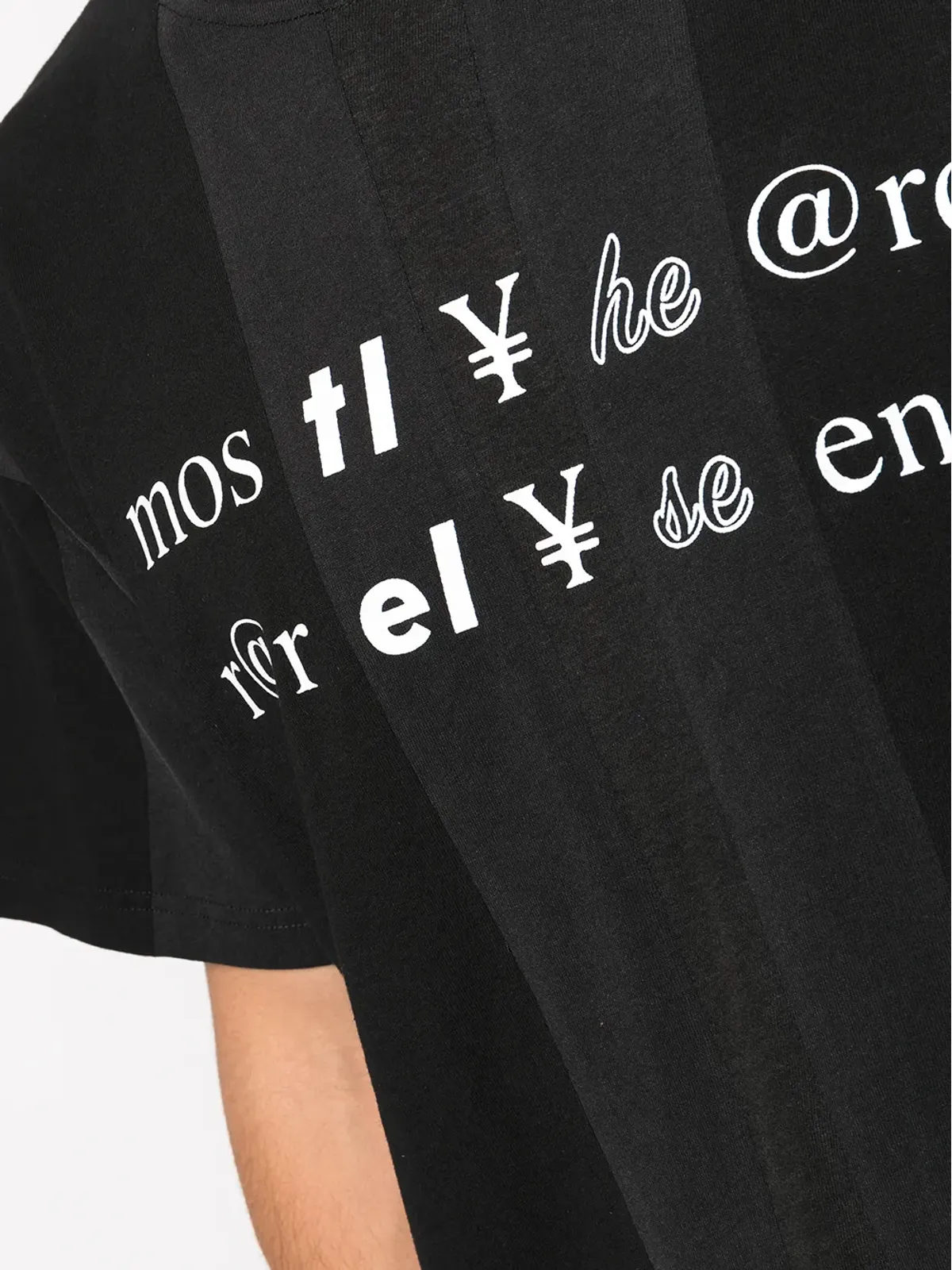Mostly Heard Rarely Seen テキストプリント コットンTシャツ - 画像5