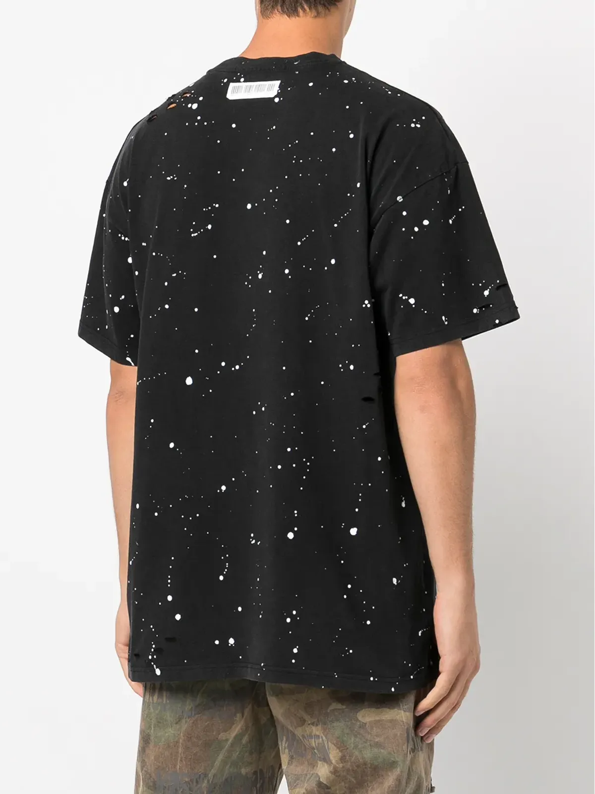Mostly Heard Rarely Seen Ge Out paint-splatter T-shirt - 画像4