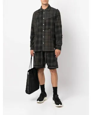 Mostly Heard Rarely Seen plaid drawstring basketball shorts - Black - サムネイル2
