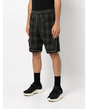 Mostly Heard Rarely Seen plaid drawstring basketball shorts - Black - サムネイル3