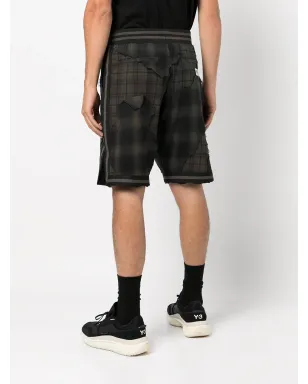 Mostly Heard Rarely Seen plaid drawstring basketball shorts - Black - サムネイル4