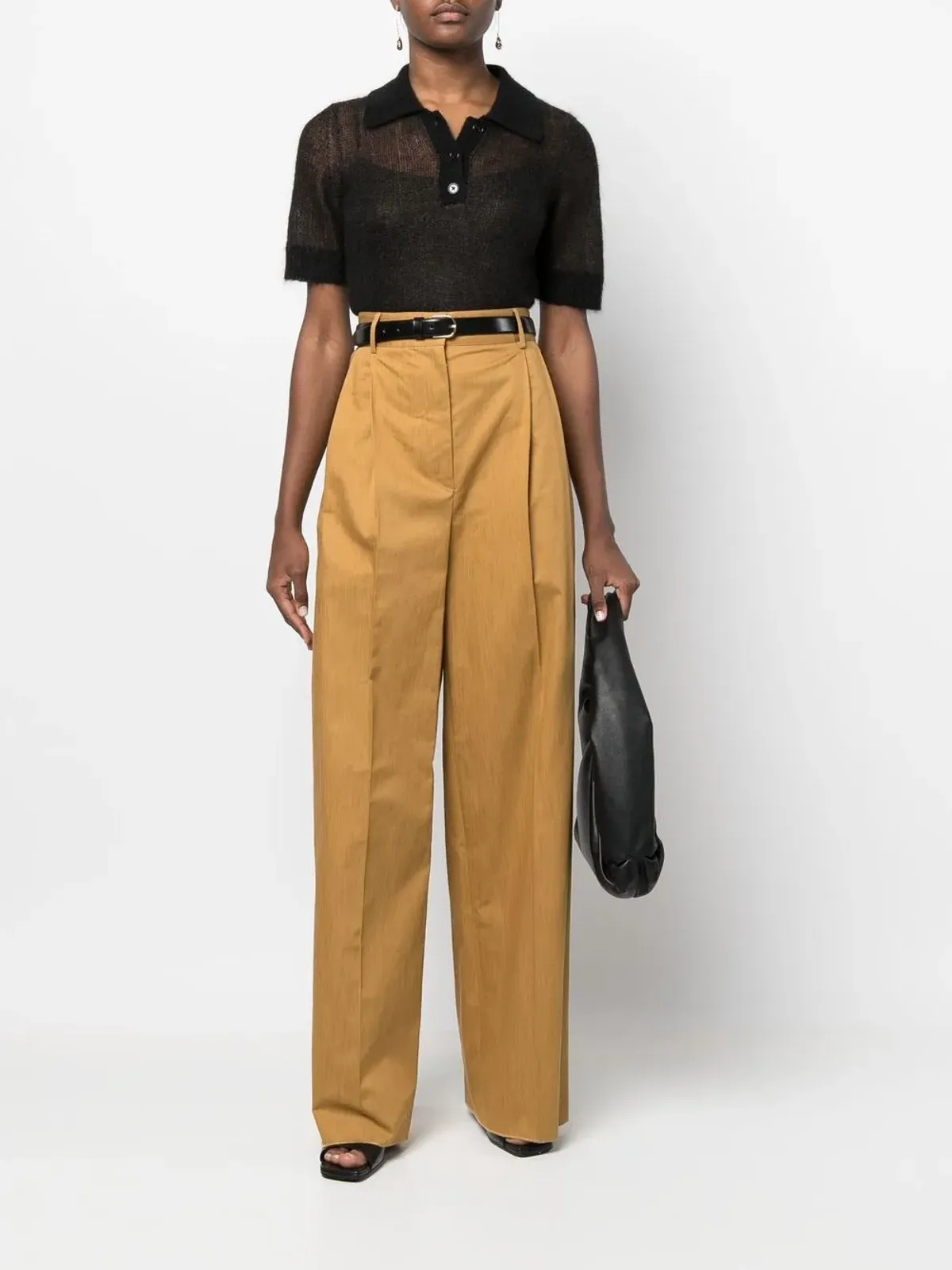 Ferragamo ハイウエスト・ワイドレッグパンツ - 画像2