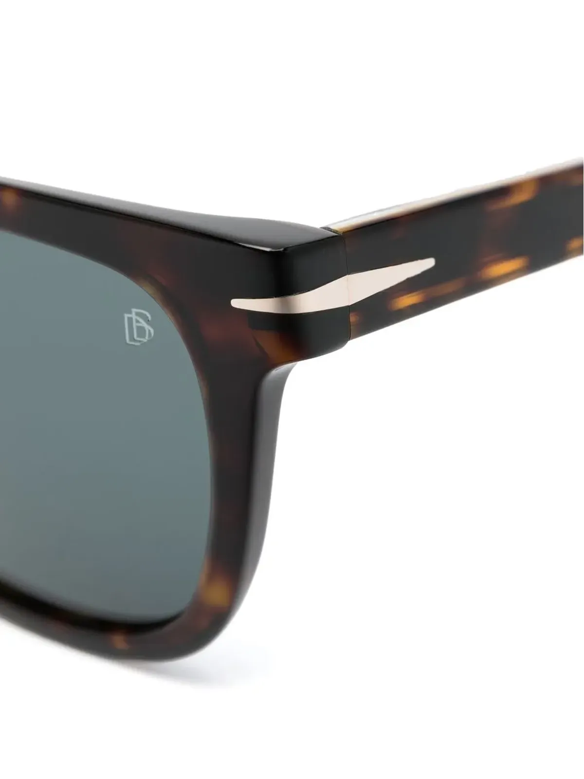 Eyewear by David Beckham べっ甲柄スクエアフレームサングラス - ブラウン - 画像3