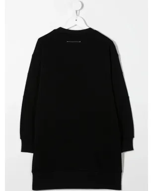 MM6 Maison Margiela Kids ロゴプリント スウェットシャツワンピース - サムネイル2