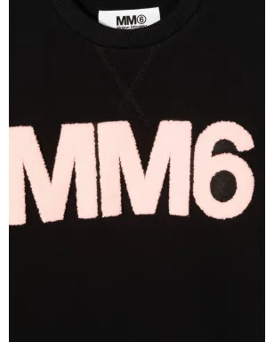 MM6 Maison Margiela Kids ロゴプリント スウェットシャツワンピース - サムネイル3