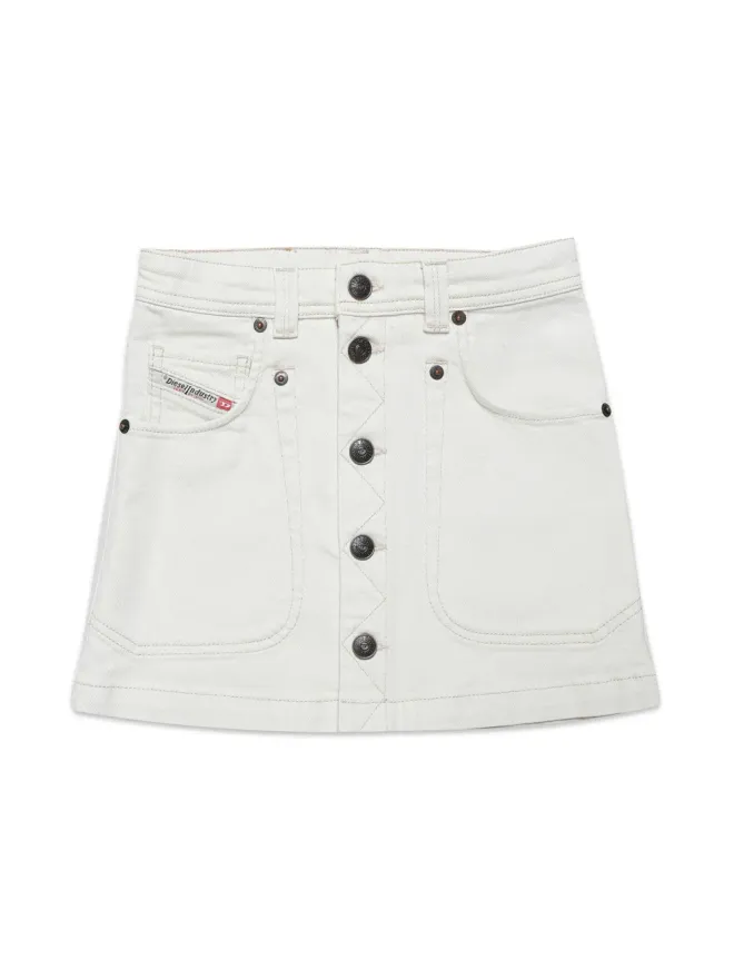 Diesel Kids Diesel Kids ボタンフロントデニムスカートの商品画像
