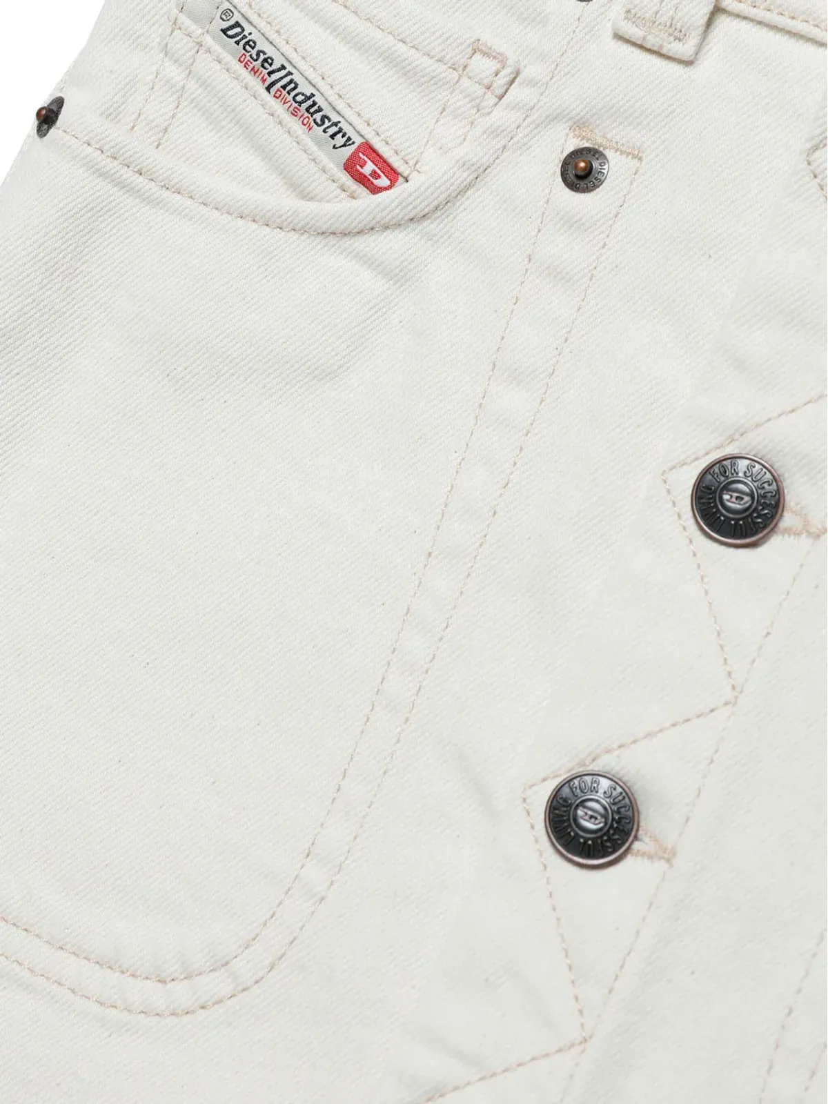 Diesel Kids ボタンフロントデニムスカート - 画像3