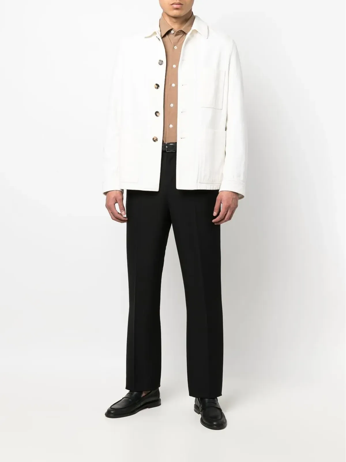 Lardini 長袖ボタンアップシャツ - Brown - 画像2