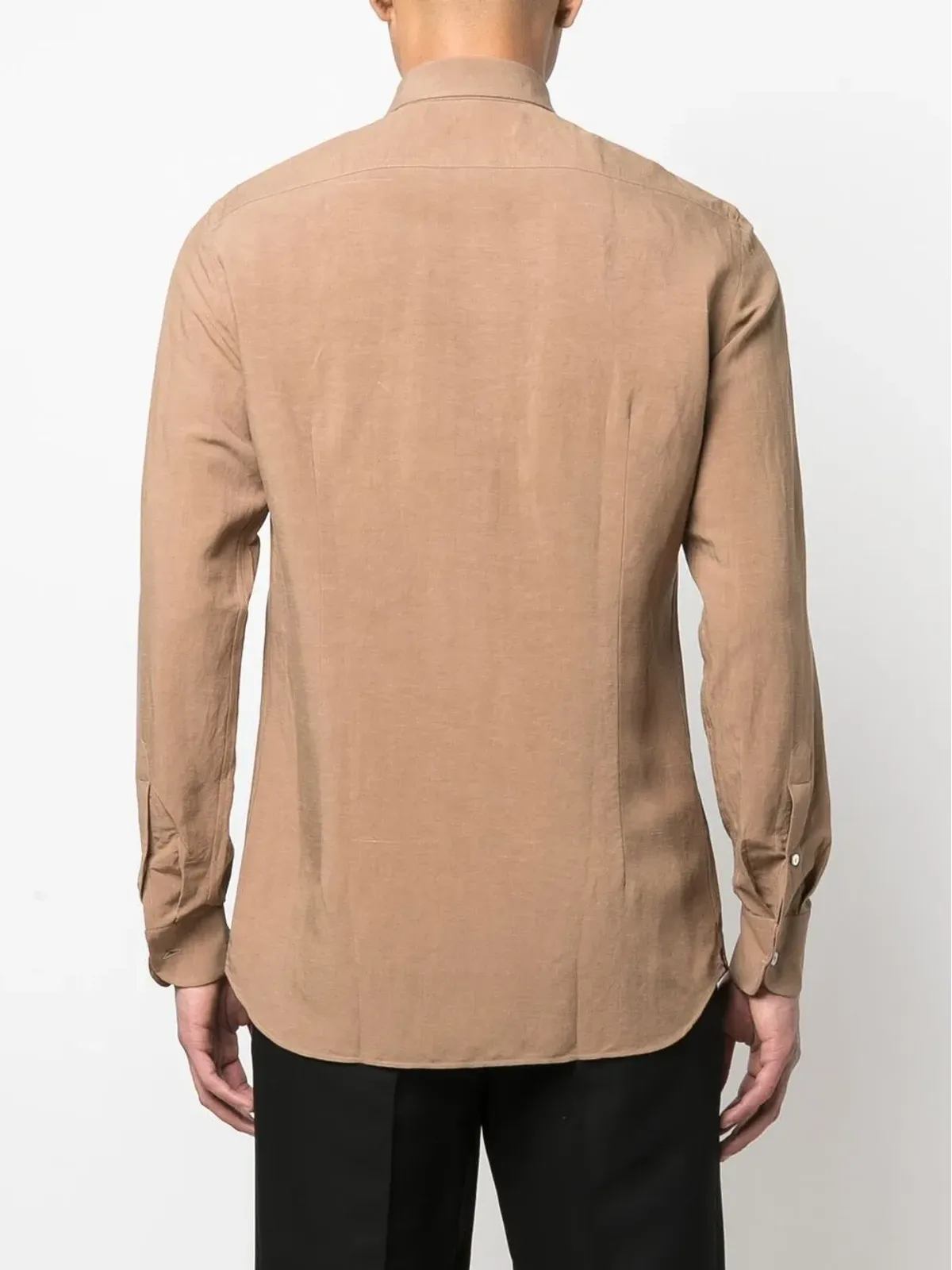Lardini 長袖ボタンアップシャツ - Brown - 画像4