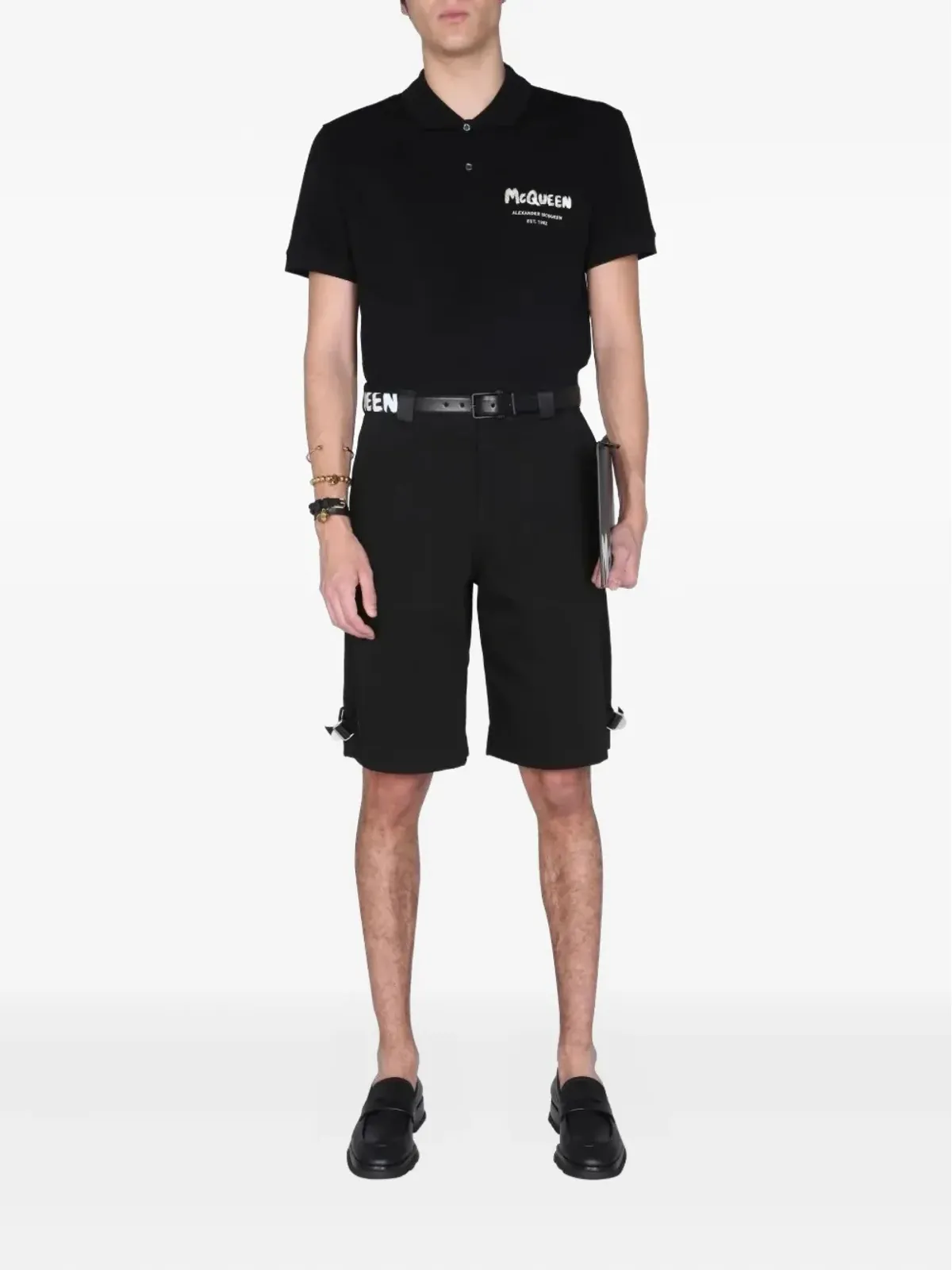 Alexander McQueen ベルト付きショートパンツ - 画像2
