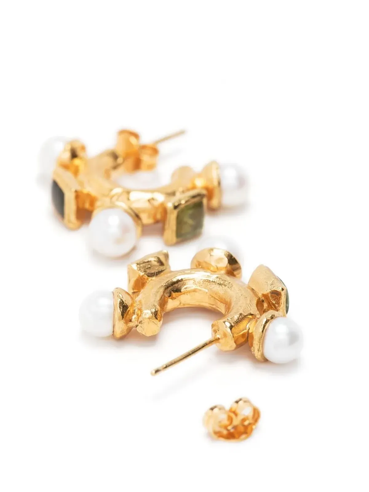 Alighieri The Traveller's Path hoop earrings - Gold - 画像3