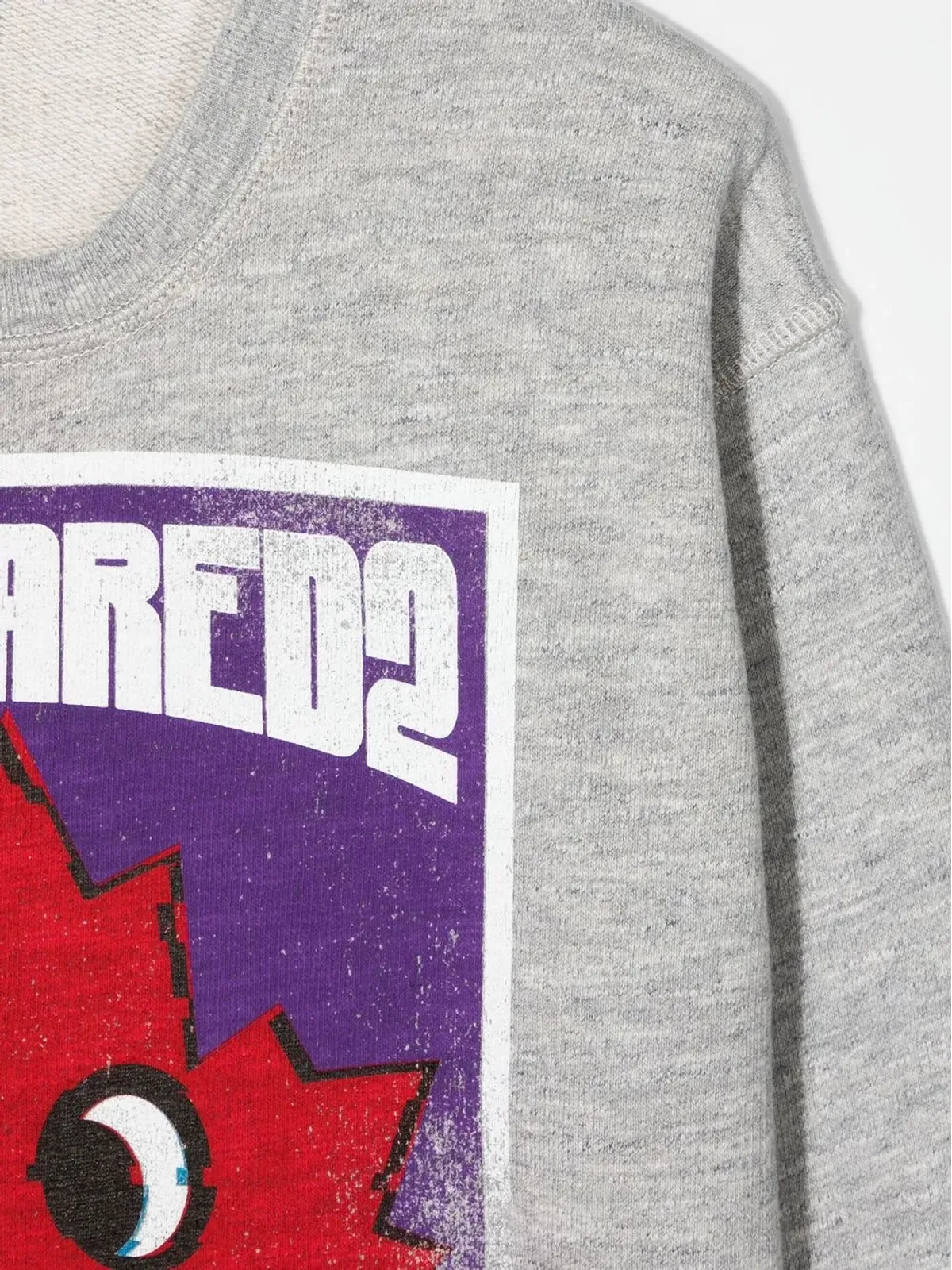 DSQUARED2 KIDS グラフィックプリント・メランジュ風スウェットシャツ - 画像3