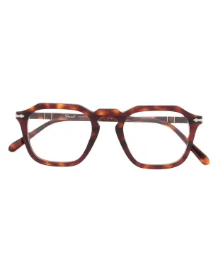 Persol べっ甲柄スクエアフレーム眼鏡 - サムネイル1