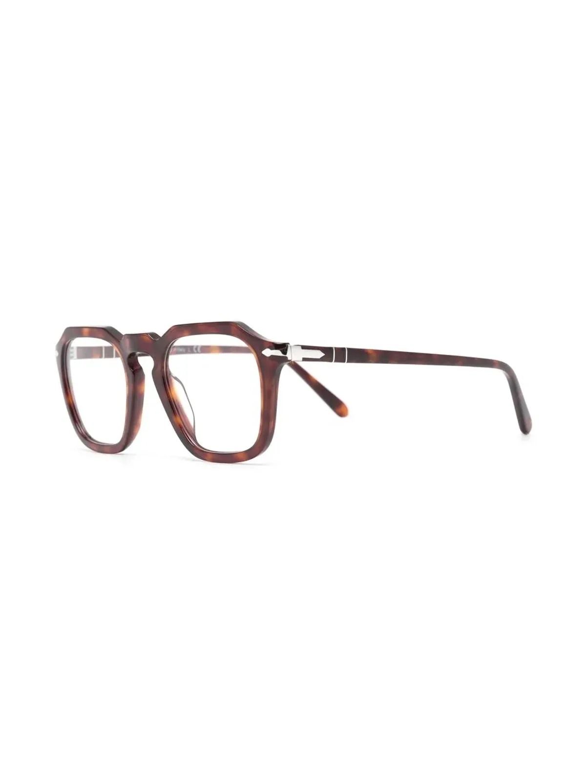 Persol べっ甲柄スクエアフレーム眼鏡 - 画像2