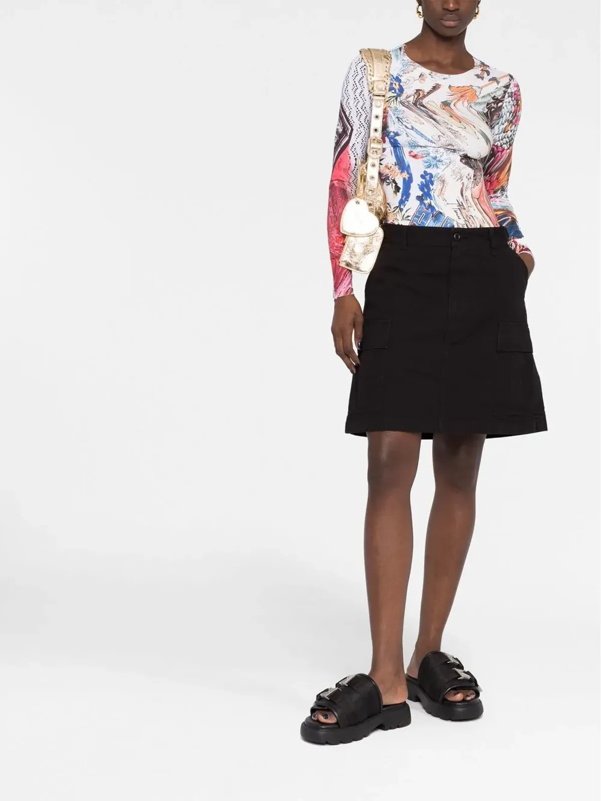 Balenciaga カーゴAラインスカート - 画像2