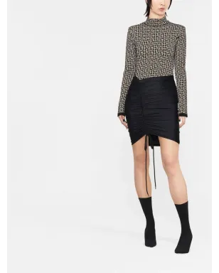 Balenciaga ギャザー入りストレッチミニスカート - サムネイル2