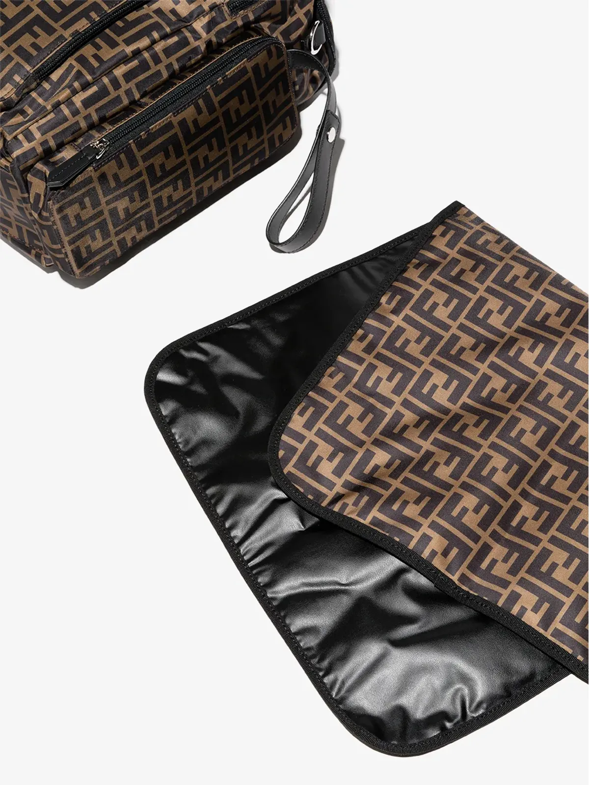 Fendi Kids FFモチーフおむつ替えバッグ - Brown - 画像3