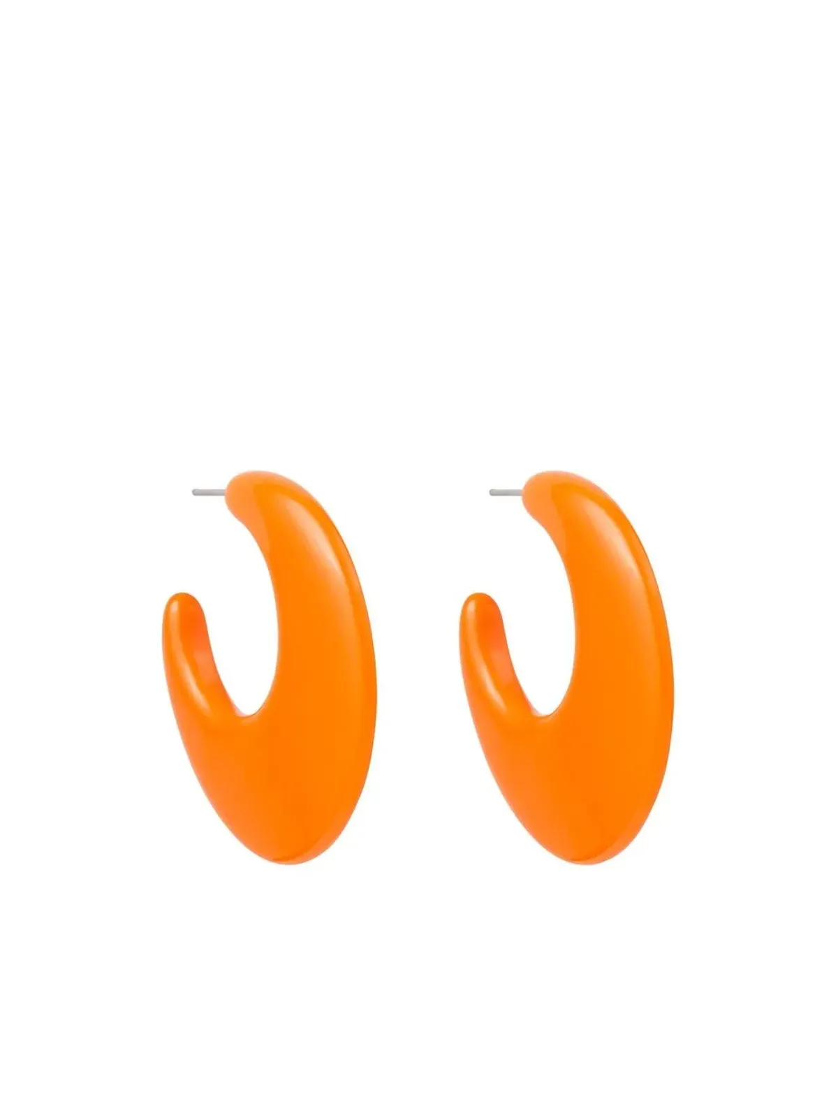 Kenneth Jay Lane 1970s ten-piece hoop earrings set - Orange - 画像2
