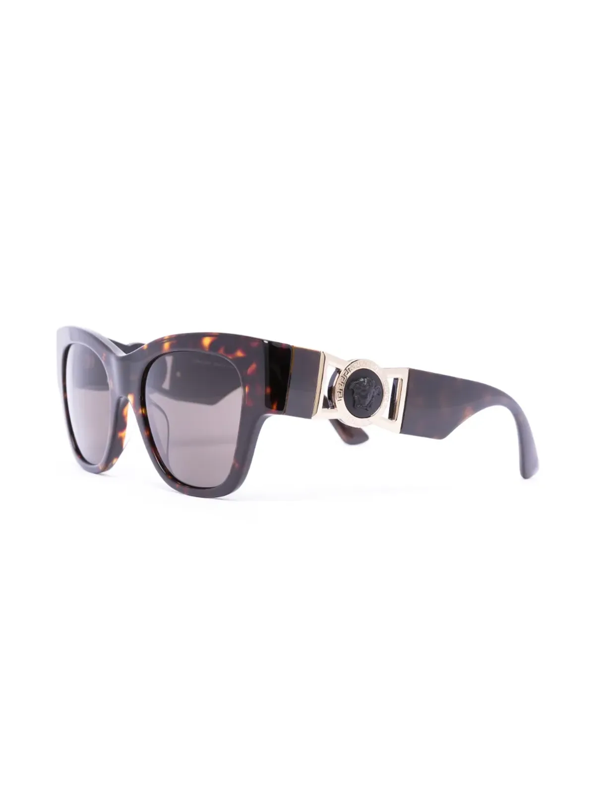 Versace Eyewear ロゴプレート付き ラウンドフレーム サングラス - 画像2