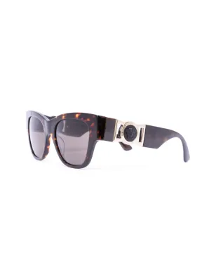 Versace Eyewear ロゴプレート付き ラウンドフレーム サングラス - サムネイル2