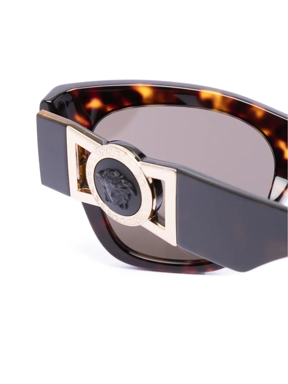 Versace Eyewear ロゴプレート付き ラウンドフレーム サングラス - 画像3