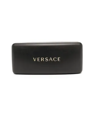 Versace Eyewear 幾何学フレーム サングラス - ブラック - サムネイル4