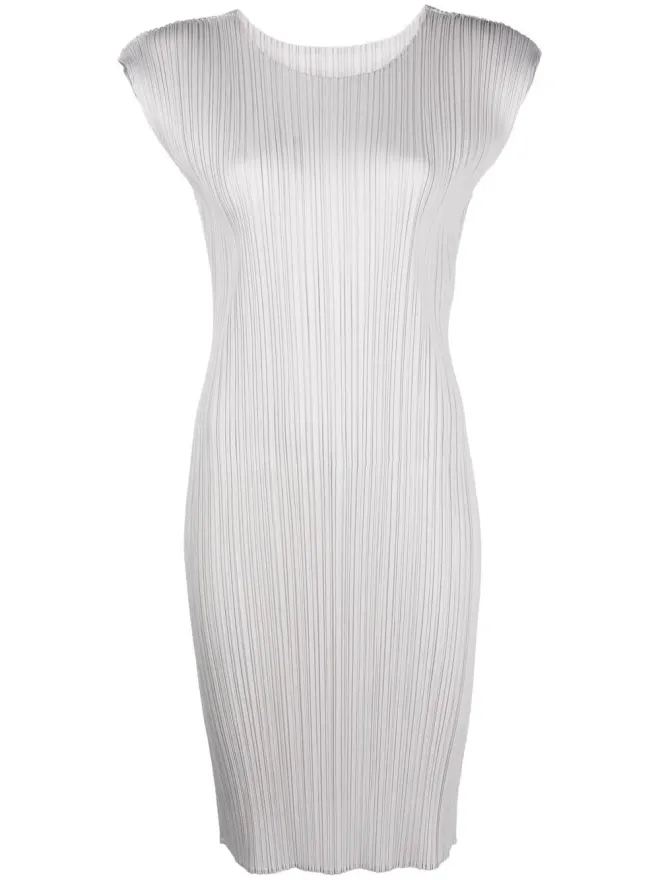 Pleats Please Issey Miyake Pleats Please Issey Miyake プリーツプリーズ イッセイミヤケ プリーツショートドレス グレーの商品画像