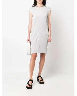 Pleats Please Issey Miyake プリーツプリーズ イッセイミヤケ プリーツショートドレス グレー - サムネイル2