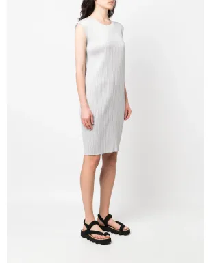 Pleats Please Issey Miyake プリーツプリーズ イッセイミヤケ プリーツショートドレス グレー - サムネイル3