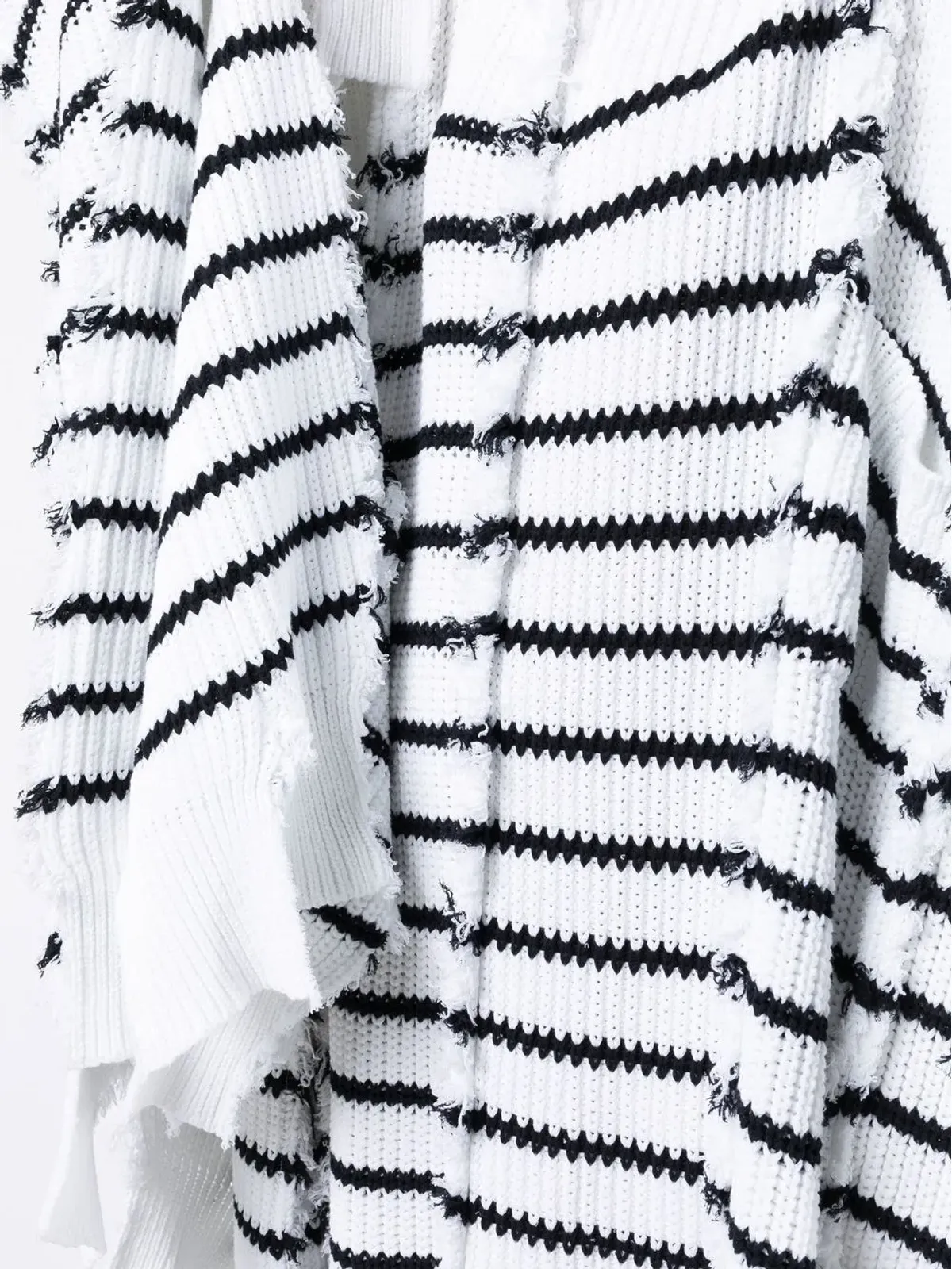 Marni ストライプ入りニットケープ - 画像5