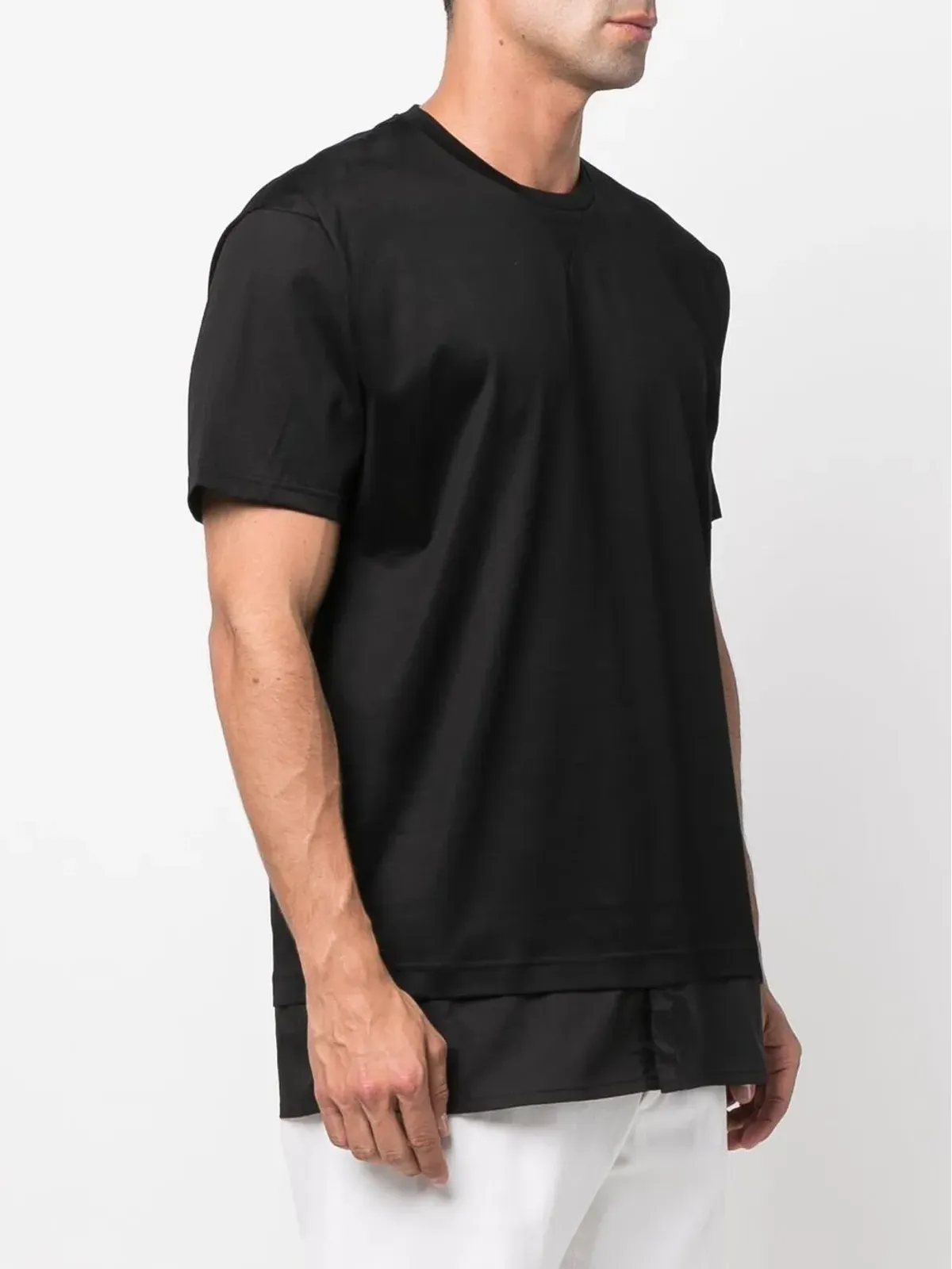 Low Brand ロゴパッチ レイヤードTシャツ - 画像3