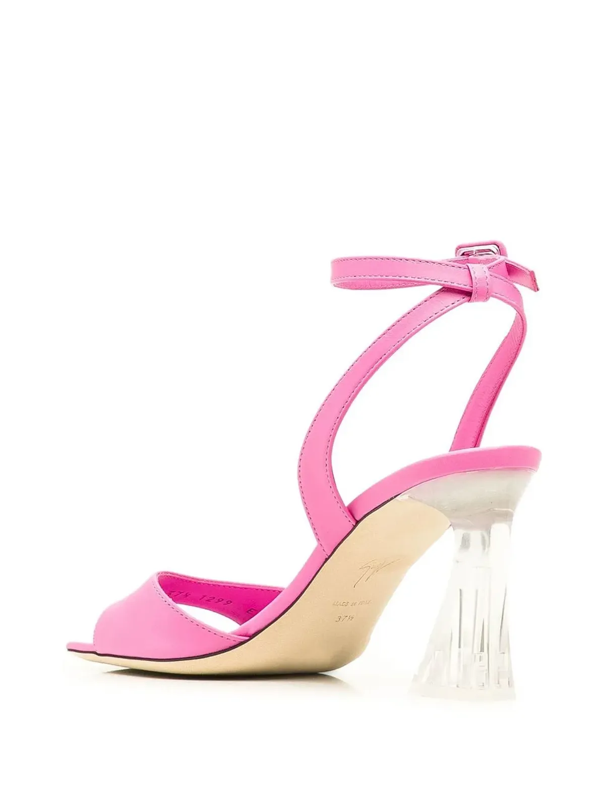 Giuseppe Zanotti 透明ヒールのストラップサンダル - 画像3