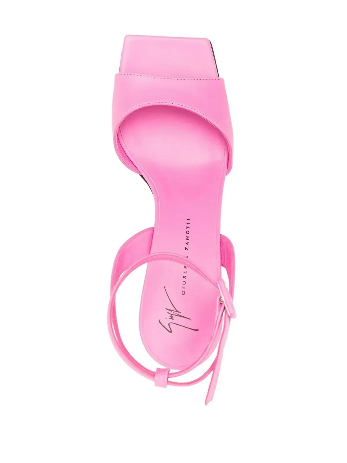 Giuseppe Zanotti 透明ヒールのストラップサンダル - 画像4