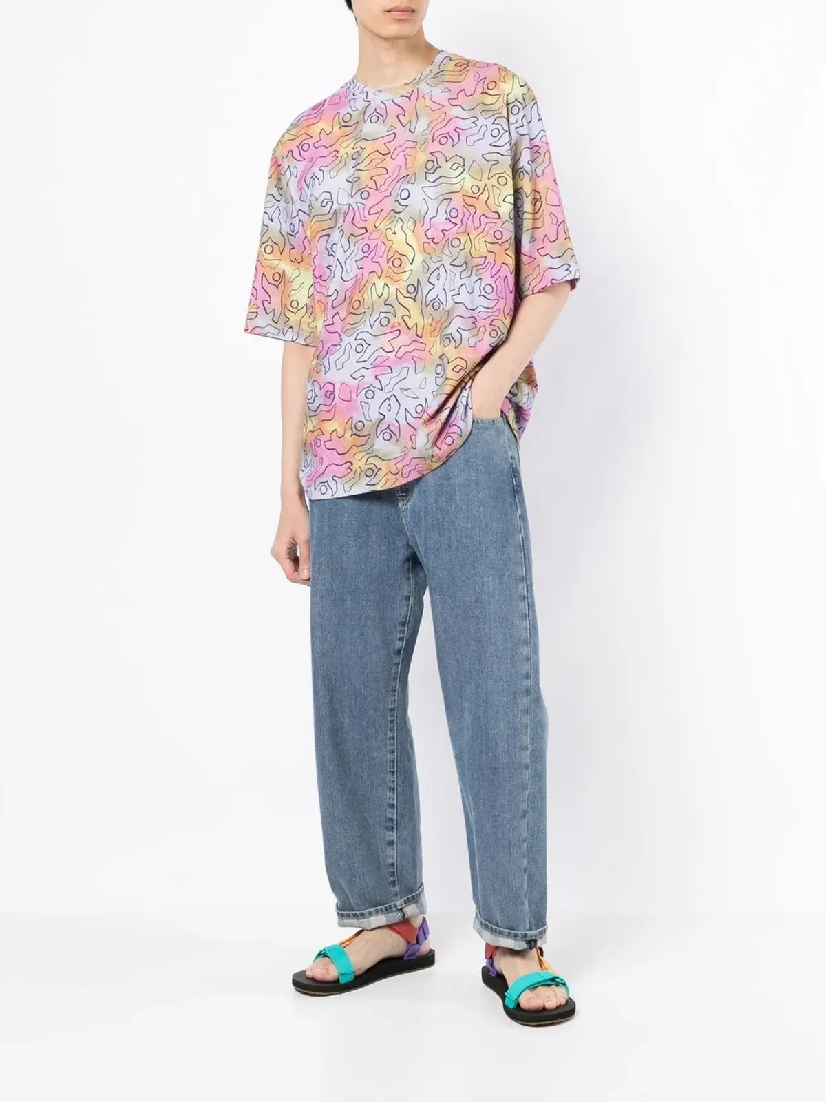 MARANT タイダイ染めコットンTシャツ - 画像2