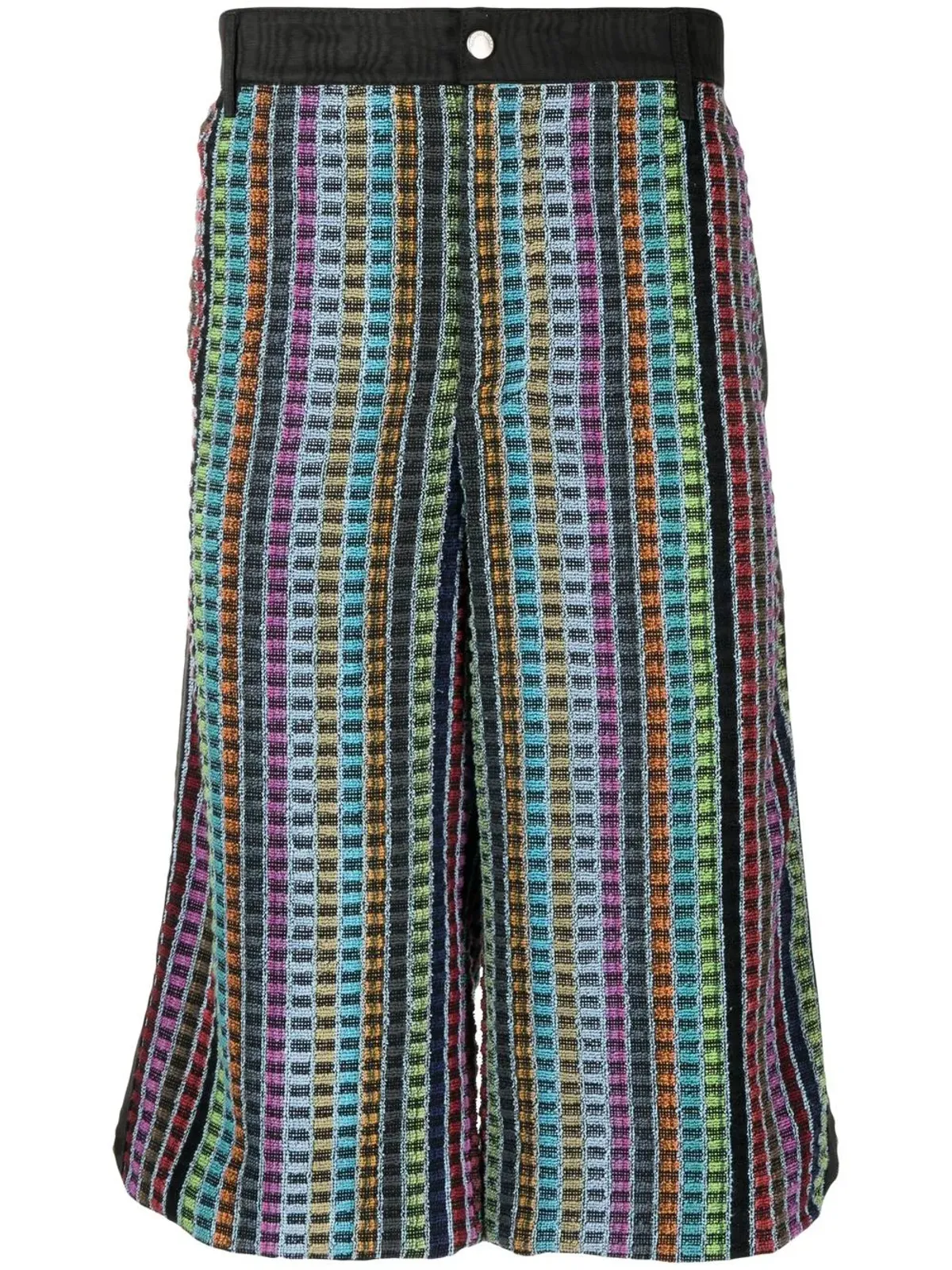 Marine Serre 膝丈ベルマンダーショーツ - 画像1