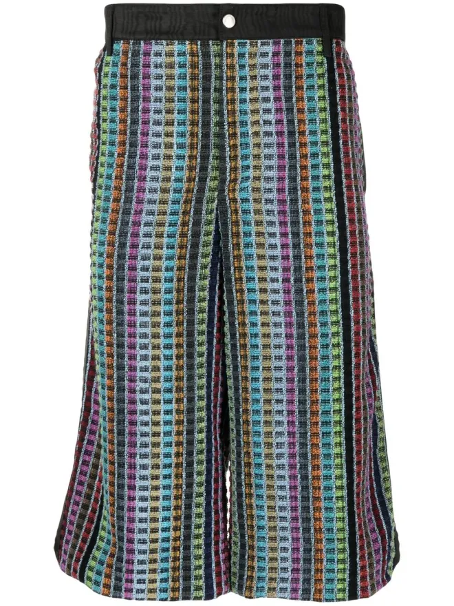 Marine Serre Marine Serre 膝丈ベルマンダーショーツの商品画像