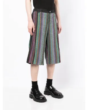 Marine Serre 膝丈ベルマンダーショーツ - サムネイル3