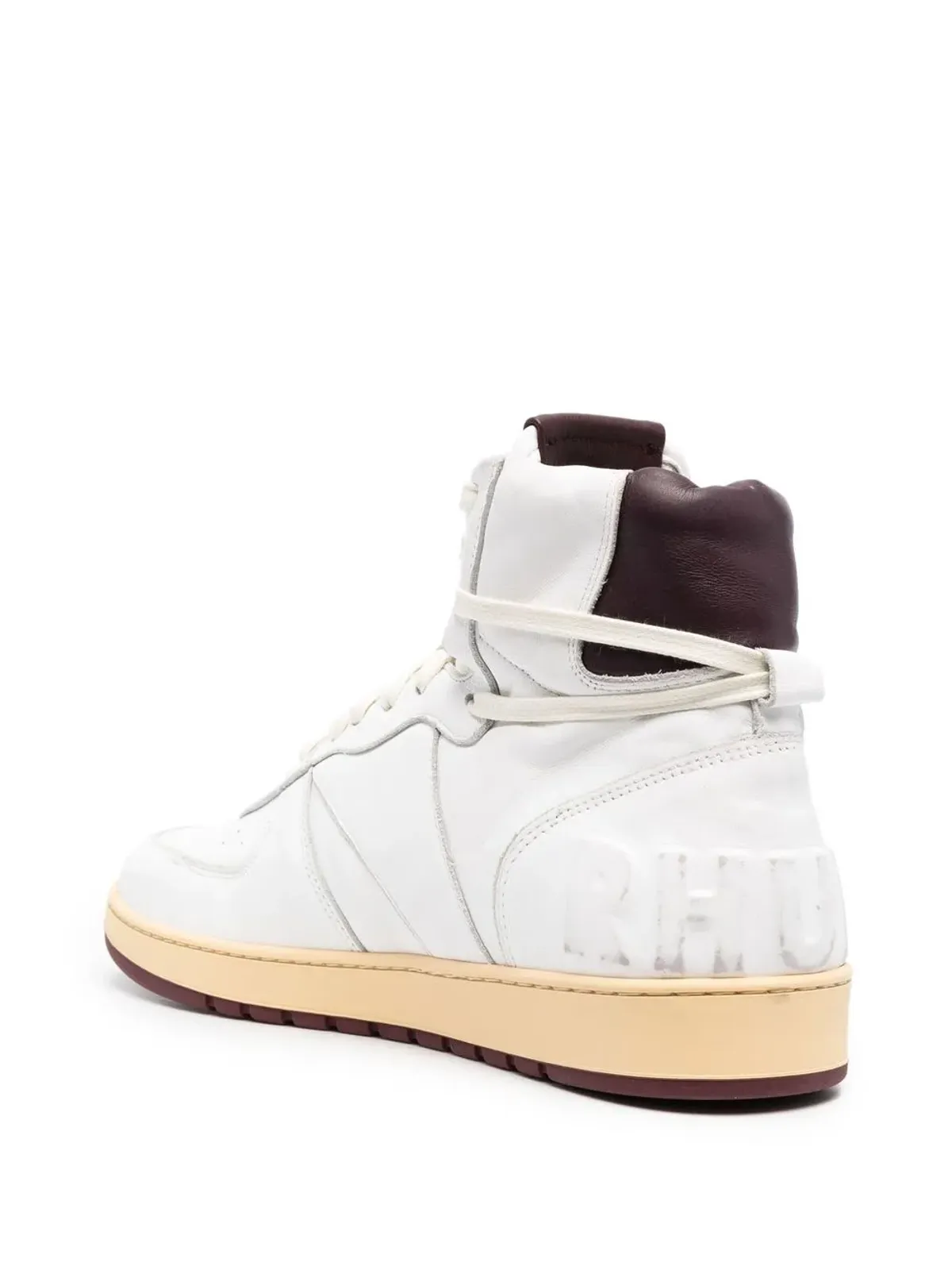 RHUDE パネルド・ハイトップスニーカー - ホワイト - 画像3
