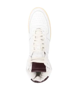 RHUDE パネルド・ハイトップスニーカー - ホワイト - サムネイル4