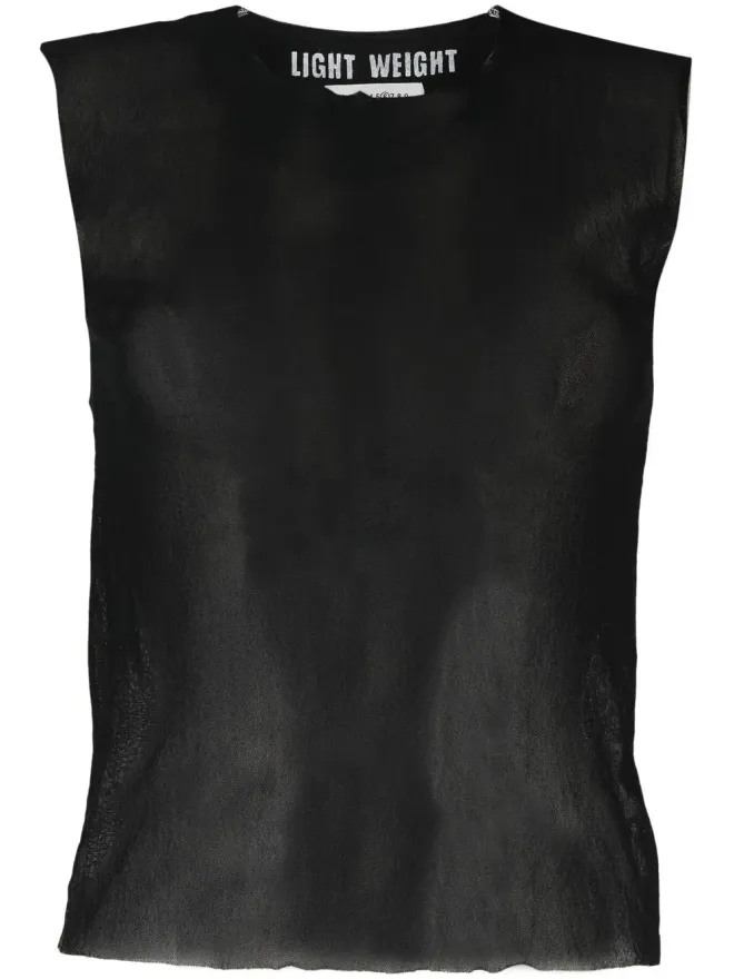 Maison Martin Margiela Pre-Owned Maison Martin Margiela Pre-Owned 2000s シアーパネル Tシャツ - Blackの商品画像