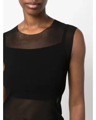 Maison Martin Margiela Pre-Owned 2000s シアーパネル Tシャツ - Black - サムネイル5