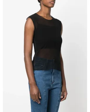 Maison Martin Margiela Pre-Owned 2000s シアーパネル Tシャツ - Black - サムネイル3