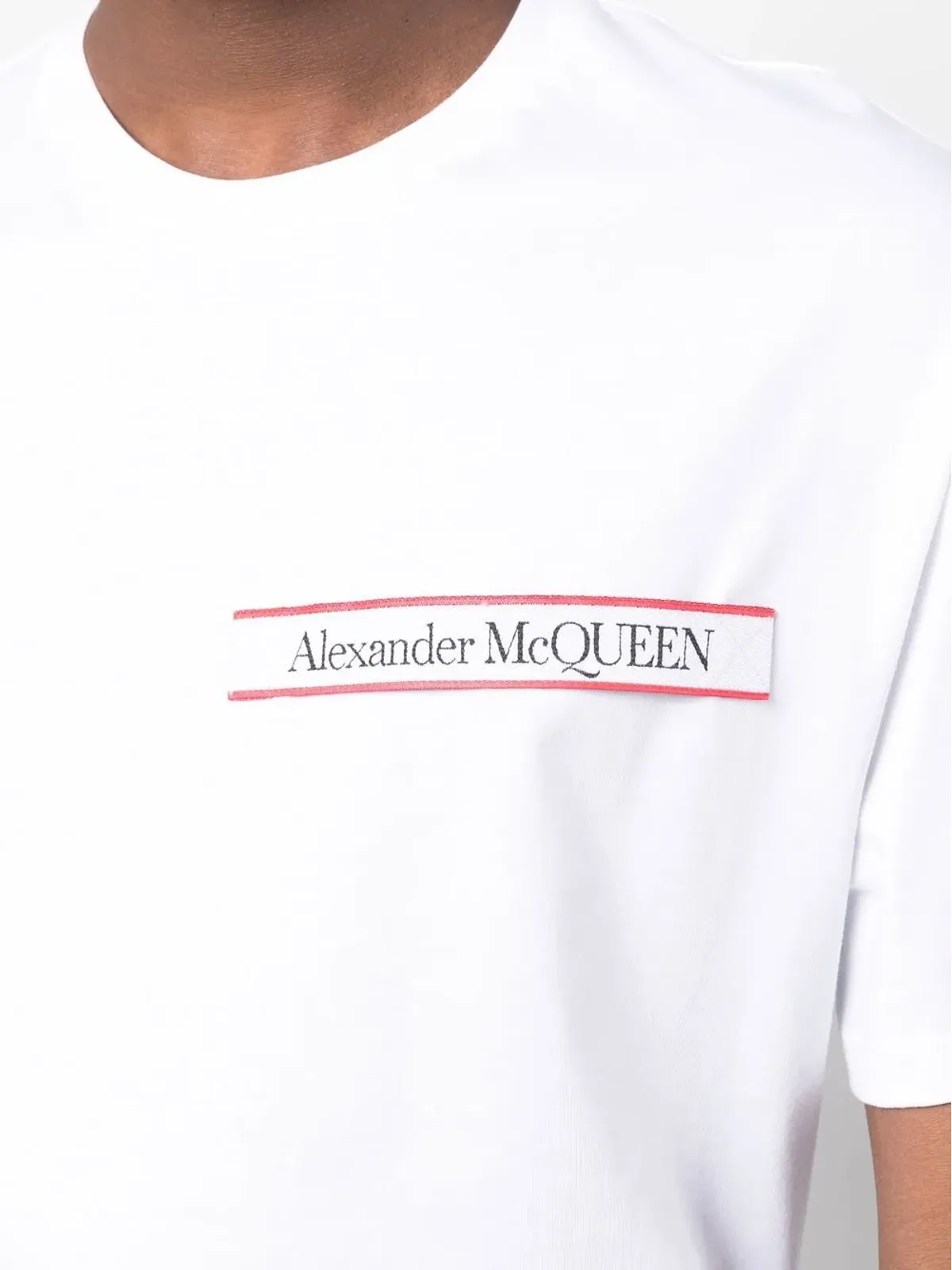 Alexander McQueen ロゴパッチ 半袖Tシャツ - 画像5