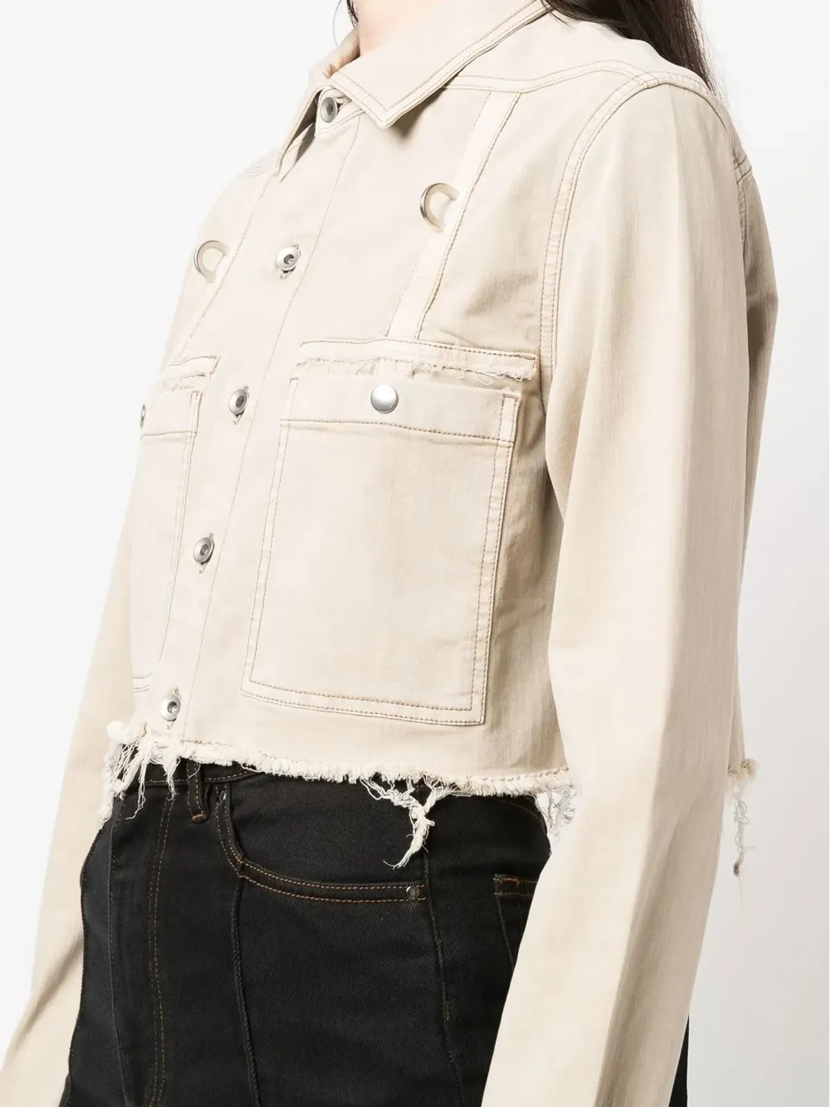 Rick Owens クロップドシャツジャケット - 画像5